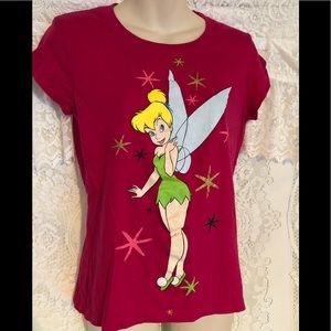 Disney Tinkerbell T Shirt Top sz M
